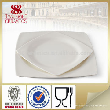 color glazed porcelain dinner platter , ceramics tableware set for hotel